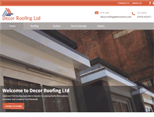 Tablet Screenshot of decorroofing.co.uk
